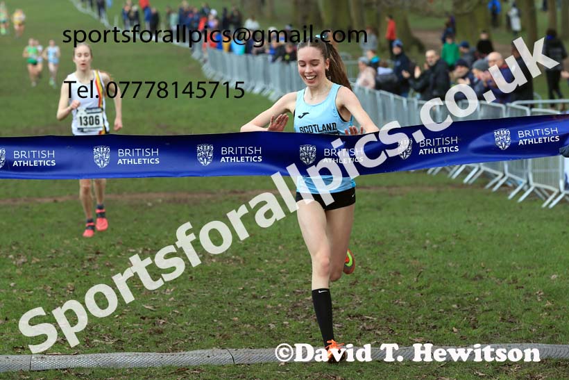 Womens Under-17s, 2024 CAU Inter Counties Cross Country Champs., Wollaton Park, Nottingham. Photo: David T. Hewitson/Sports for All Pics